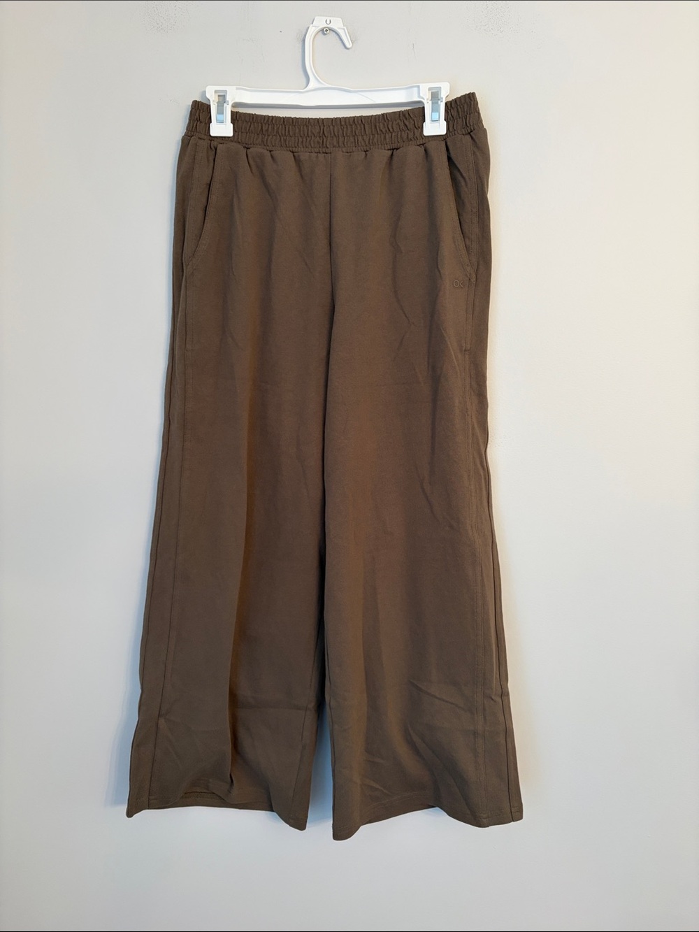 Outerknown Regenerative Organic Cotton Wide Leg Cropped Beach Pant Size Small NW